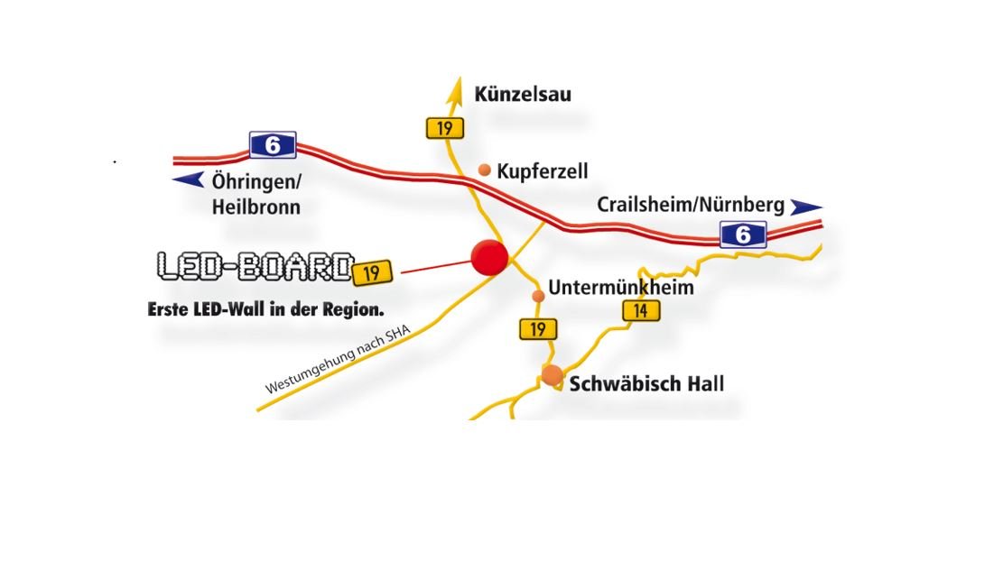 Lageplan LED-BOARD19